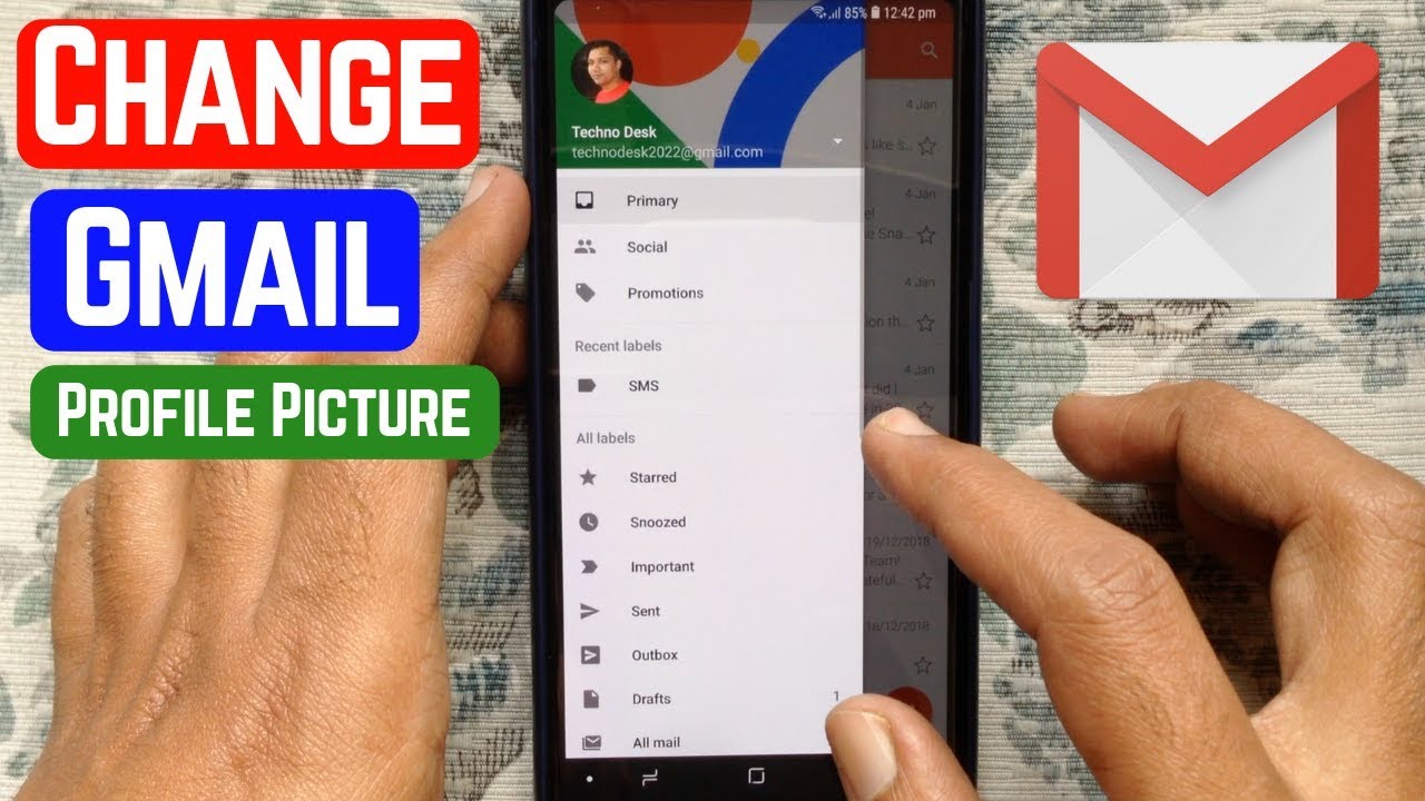 How to change profile picture on google account