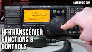 Icom IC718 HF Transceiver Controls and Functions  Ham Radio Q&A