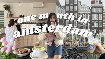 1 month in amsterdam 🌷 cafes, coworking, tulips, king’s day vlog