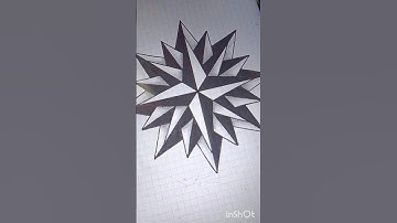 How to Draw a 3D Five-Pointed Star | Easy Optical Illusion Art #3DStarDrawing#shorts #ytshorts