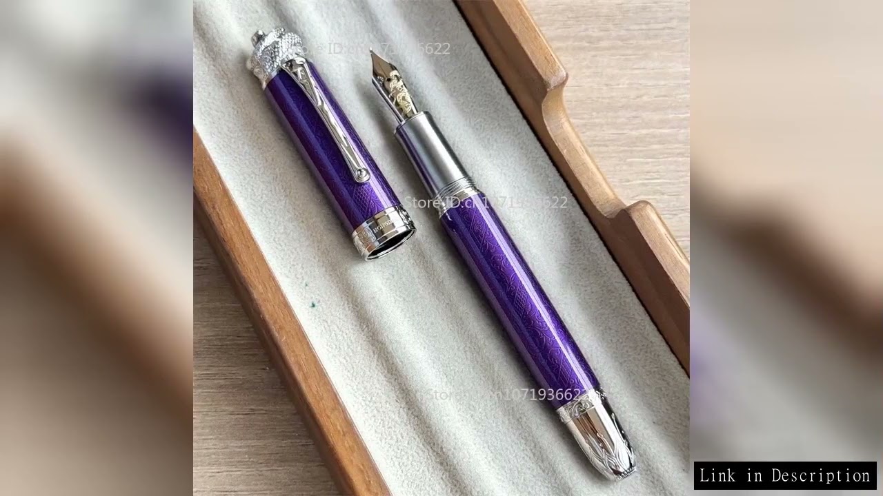 Only Purple Hongdian N25 Snake Year Limited Metal Resin Green/Blue Piston Pen Snake Gem Pen Clip NO.