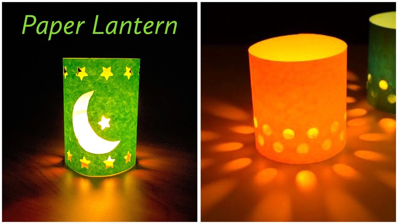 4 Easy EID Paper Lanterns EID Home Decorations DIY Paper Lanterns 
