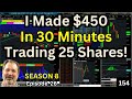 Episode 154 the professor trades only 25 shares and makes 45000 in 30 minutes