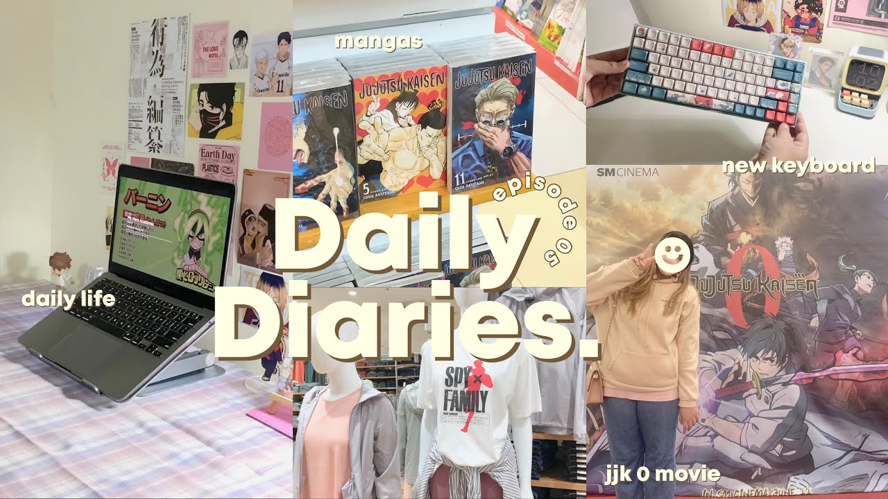 🪷 daily diaries ep 5: jjk 0 movie, mangas, new gadget accessories, food ...