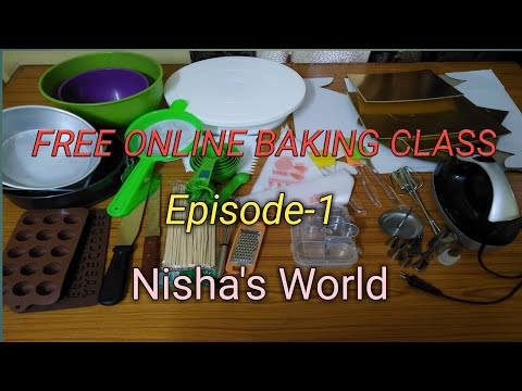 poster for Free Online Baking Class||Episode 1|| Tools For Cake Making|| Nisha&#39;s World