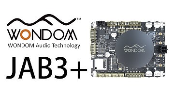 WONDOM JAB3+ Audio Amplifier Board w Bluetooth V5.0 aptX HD & ADAU1701, PC UI & BLE app Sigma Studio
