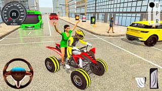 ATV Taxi Driving Game 2021 - Mountain Bike Driving Simulator  - Android GamePlay screenshot 5
