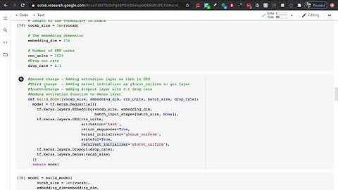 Rnn for text generation