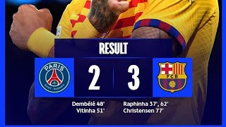 BARCA VS PSG HIGHLIGHT