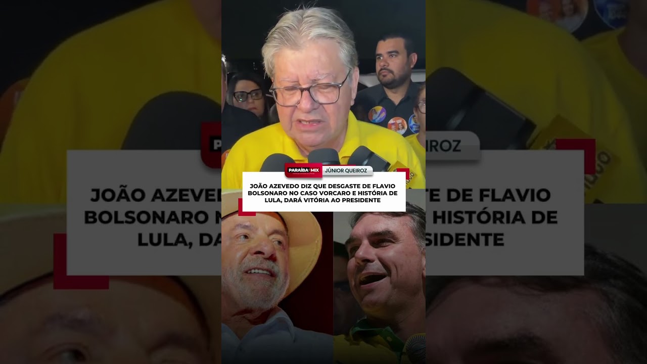 JOÃO AZEVEDO DIZ QUE DESGASTE DE FLAVIO NO CASO VORCARO E HISTÓRIA DE LULA, DARÁ VITÓRIA AO PRESID
