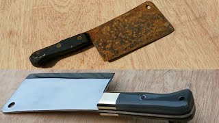 Restoration  Rusty and old Vintage Cleaver