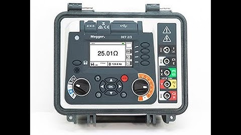 MEGGER DET2/3 HIGH RESOLUTION EARTH TESTER