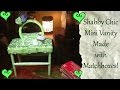 Glass Top Vanity Dresser Made with Matchboxes! Tutorial