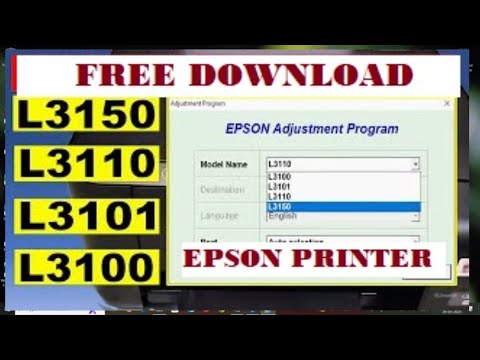 How to reset Epson L3150 Waste inkpad counter using free adjustment program