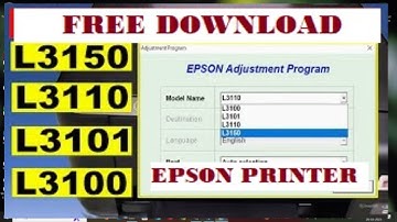 How to reset Epson L3150 Waste inkpad counter using free adjustment program