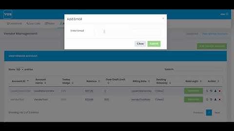 How to create Vendor Web Login in VOS3000 Web V3.0