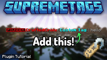 Add PLAYER TAGS to Minecraft with Supreme Tags! | Plugin Tutorial