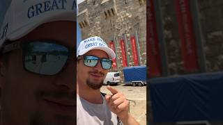 Repping MIGA and MAGA outside the Jaffa Gate and the Old City of Jerusalem, ISRAEL 🇮🇱🦁🇺🇸