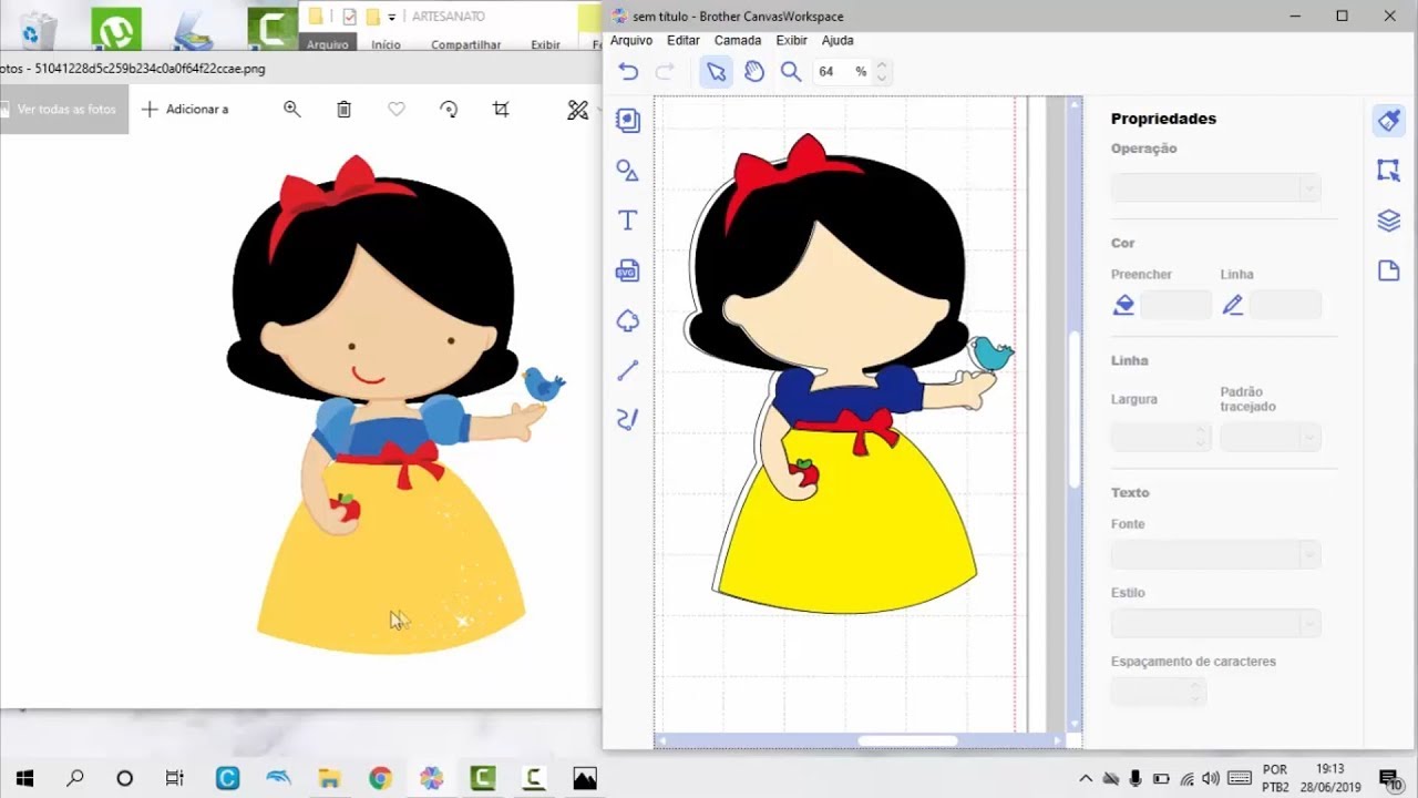Como fazer molde para scanncut com imagens de desenho da internet