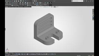 Details SolidWorks Parts Modeling Practice #17 | Slotted L-Bracket with Mounting Flange Guide