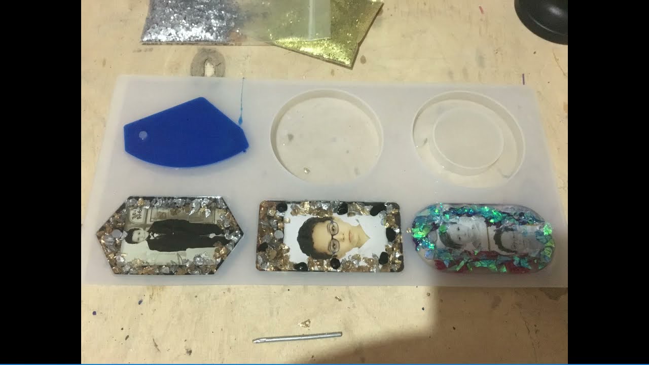 تجربة ريزن مبتدئين - ايبوكسى - صناعة ميدالية جميلة وبسهولة