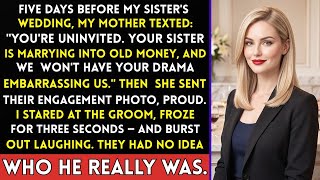 My Mother Uninvited Me Five Days Before My Sister’s Old Money Wedding — Then She Sent the Groom’s Ph