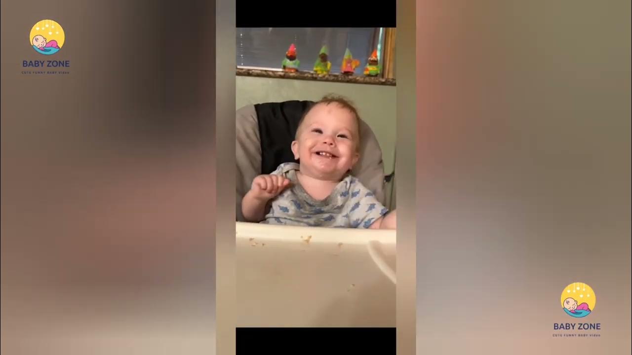 Try not to laugh Baby contagious laugh 😃 👶 so adorable 