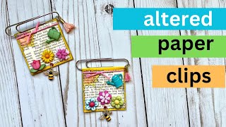 Flower Altered Paper Clip