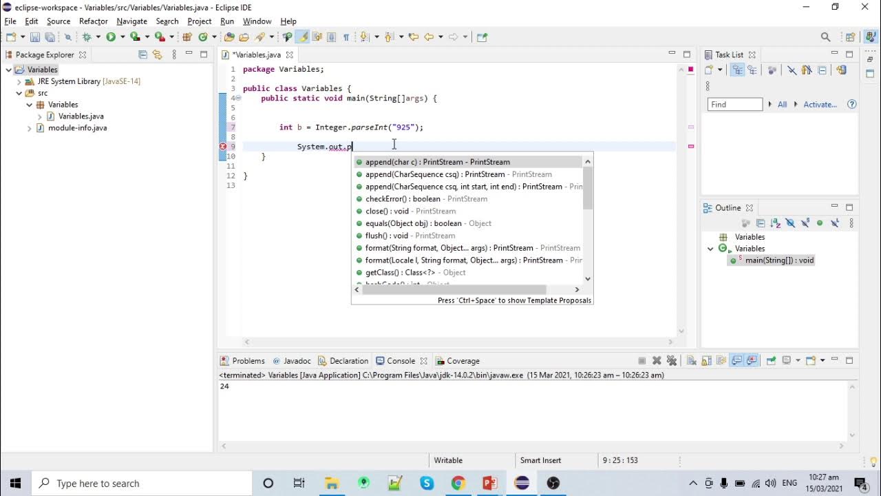 JAVA INTRODUCTION - VARIABLES (By Sir Ken) - YouTube