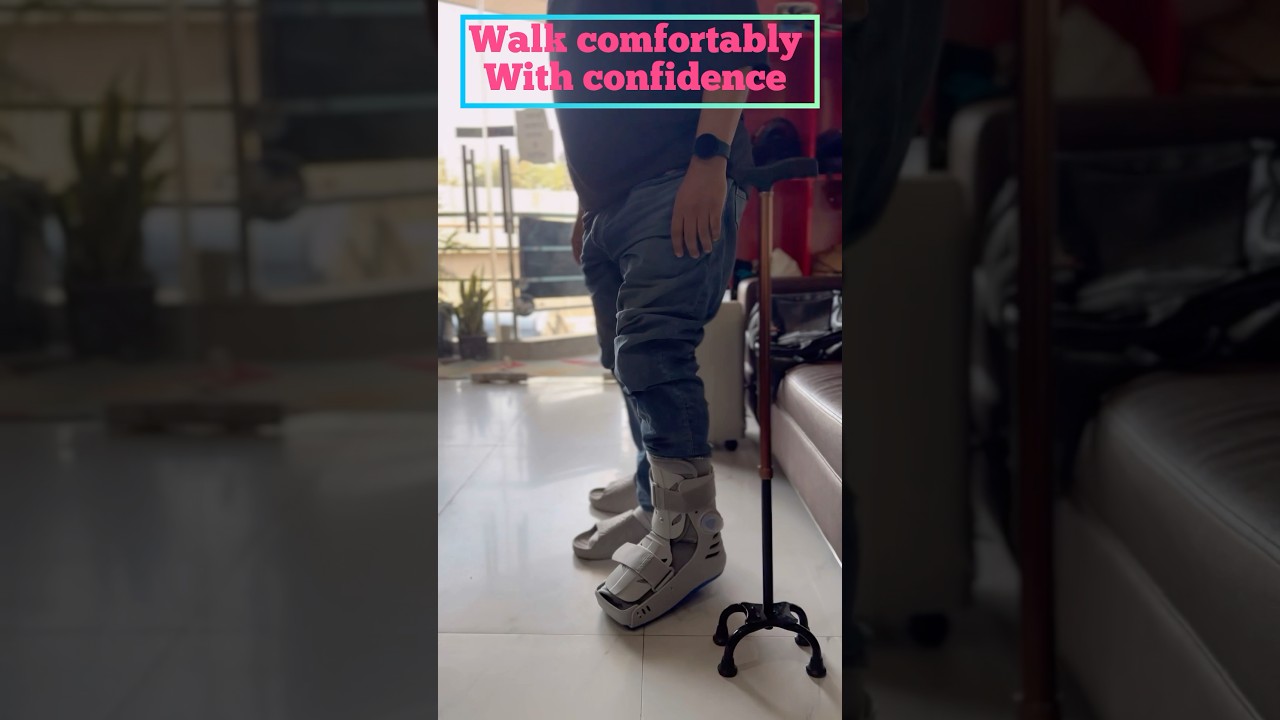 How to Properly Wear a Pneumatic Walker Boot, quick Guide #anklepain #ankleinjury #pain #painrelief
