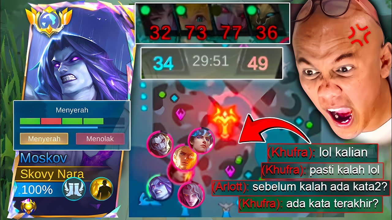 EPIC COMEBACK TERGILA LAWAN MUSUH SOMBONG! 30 MENIT TERTEKAN DAN DIBANTAI PARAH! 0,1% WIN?~ MLBB