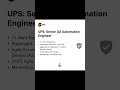 Hiring Alert! 🚨 UPS is Hiring! Senior QA Automation Engineer 🚀|  Chennai Jobs 2025