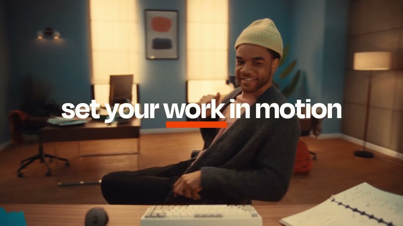 Zapier 'Set your work in motion' ad | Easier automation AD