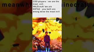 Avg minecraft player  #anime #minecraft #valorant #dota2 #cod #play  #animeedit #edit