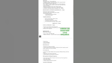 JUNIOR LABORATORY ASSISTANT - JLA -KERALA PSC 2023