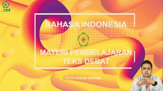 Materi Bahasa Indonesia X - Teks Debat