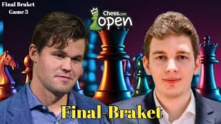 Final Braket!! Magnus Carlsen vs Jan Krzysztof Duda in Chesscom Open 2026 || chesscom 