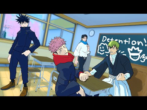 Yuji and Megumi get Detention! (jujutsu kaisen vr)