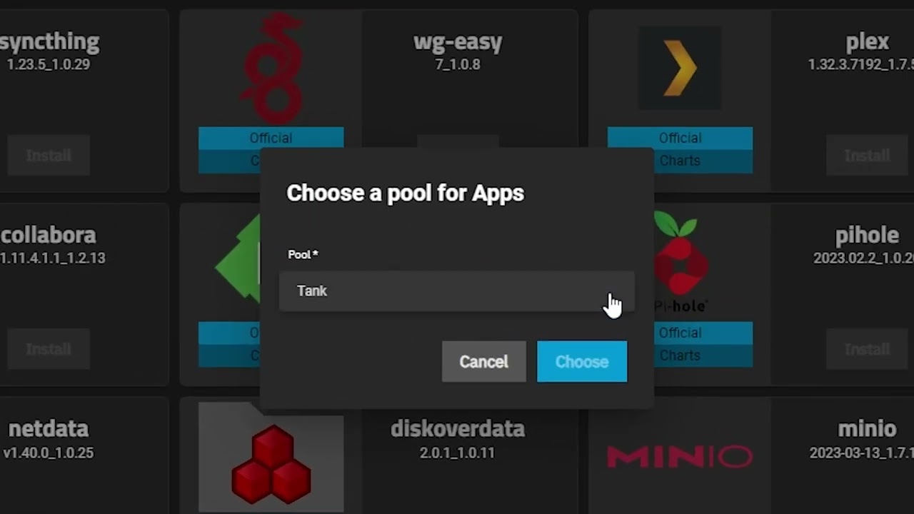 TrueNAS Scale / Plex: Choosing a Pool
