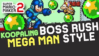 Koopalings Boss Rush With Mechakoopa Summon This Level Plays Like Mega Man Super Mario Maker 2