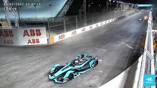 Formula E Diriyah 2 Race - Lynn/Evans Crash