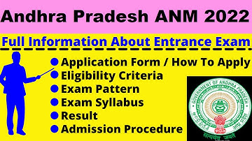 Andhra Pradesh ANM 2022 Notification, Dates, Application, Eligibility, Pattern, Syllabus, Admit Card