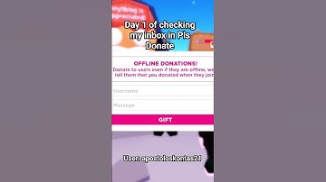 Day 1 of Checking my inbox in Pls Donate   #roblox #shorts #plsdonate