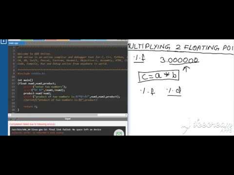Multiplying two floating point numbers in C
