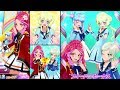 アイカツフレンズ!エルザ フォルテ&amp;レイ&amp;きらら&amp;アリアでアイカツ☆ステップ!・むずかしい(四ツ星学園S4制服,幹部制服,幹部夏制服,一般生制服)