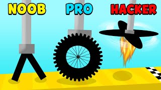 NOOB vs PRO vs HACKER - Scribble Rider screenshot 1