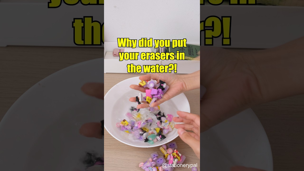How did you clean up the eraser shavings? 