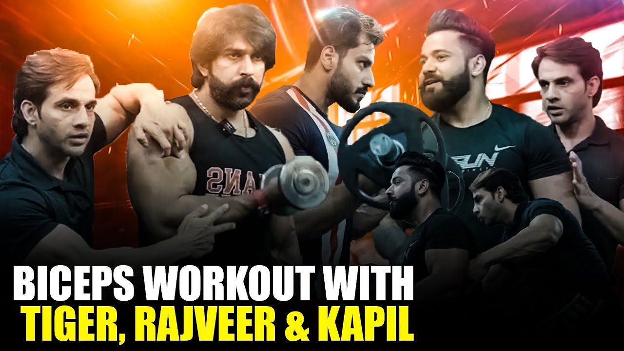 Biceps workout with Tiger bhai &​⁠​⁠@Rajveer Fitness Series
