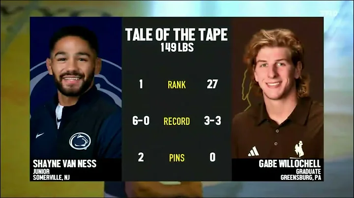 Gabe Willochell vs. Shayne Van Ness (149lbs) | 2025-26 Big 12 Wrestling