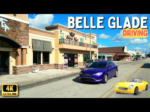 Belle Glade Florida - Driving Through